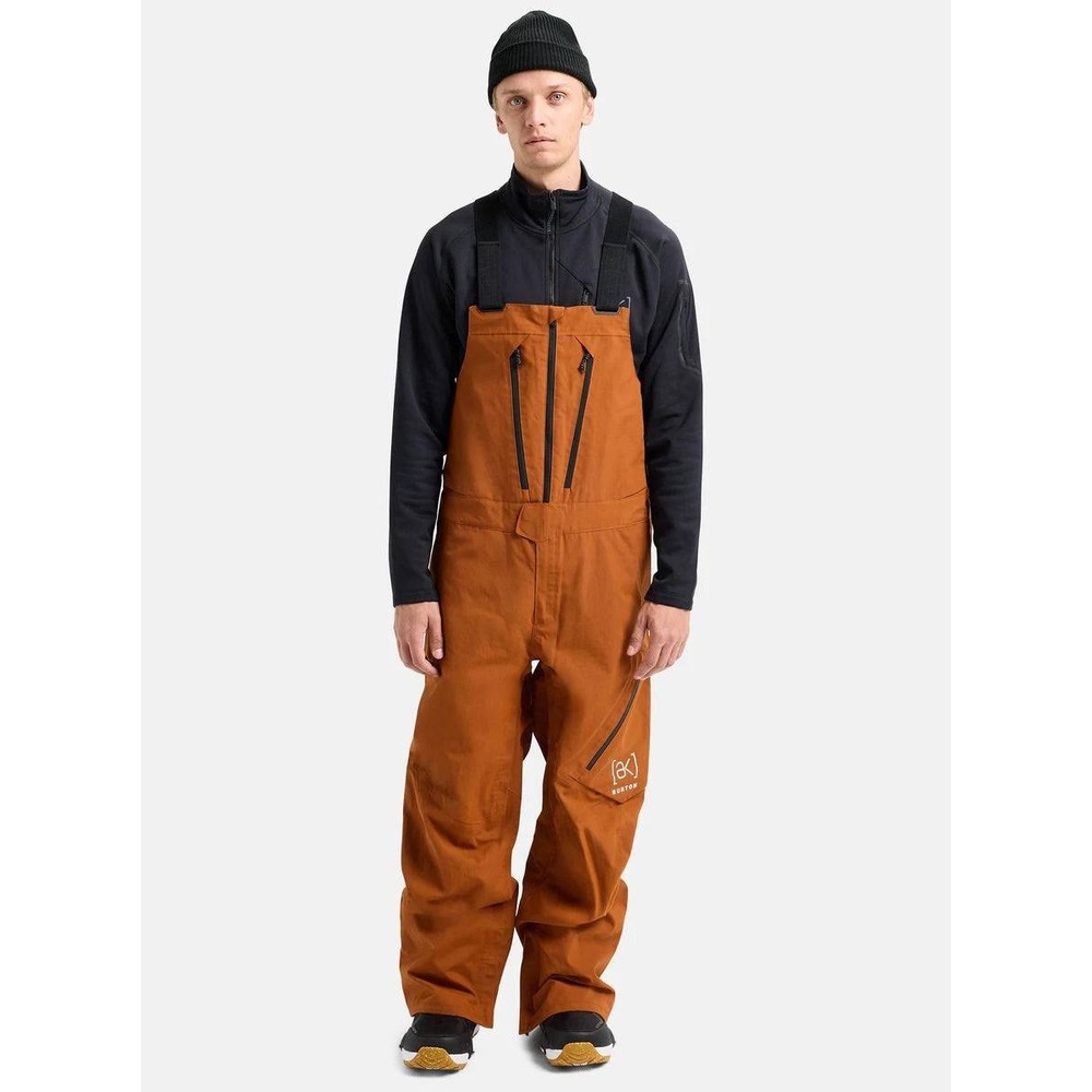 Burton [ak] GORE-TEX Cyclic Bib Pants‎ Medium Short Petite Brown Snowboard NWT